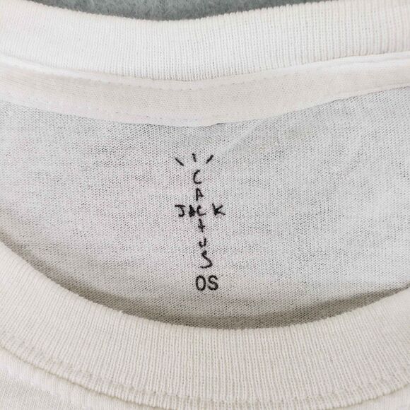 Cactus Jack Got Em Bamboozled Graphic T-Shirt Mens One Size White Travis Scott - Picture 3 of 4